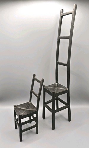 Vintage gusseisen stuhl set - stuhl,