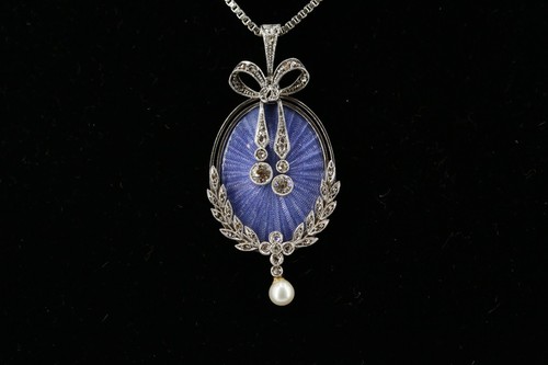 Jugendstil collier 585 gold - jugendstil,