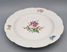 Meissen Porzellan Teller, Blumen Bukett Streublumen floral, Handmalerei, 19 cm