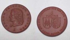 DDR Porzellan Medaille 800