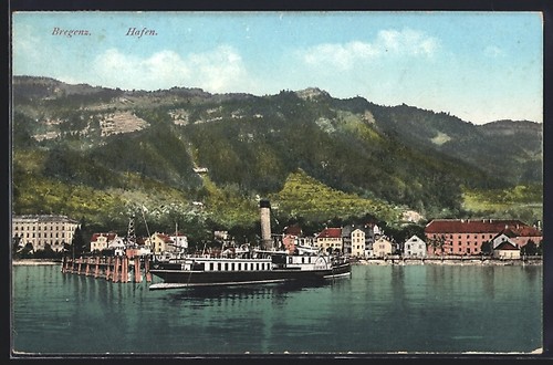 Ansichtskarte bregenz hafen - bregenz,,