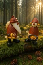 Björn Köhler Weihnachtsmann als Pilzsammler Nr. 9/555 + Pilzmarie  limitiert