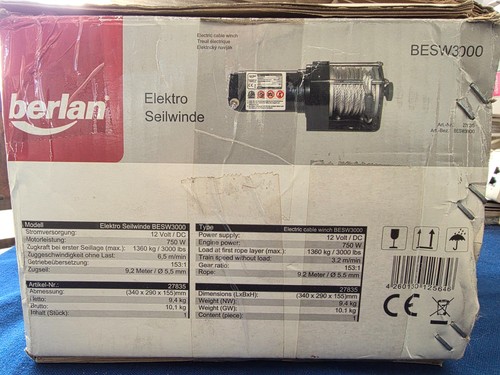 Berlan elektro seilwinde - berlan,