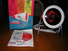 Philipps Rotlichtlampe/Wärmelampe  "Infraphil" m. Grauchtsanw. u. Originalkarton