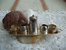 Silbernes Englisches Miniatur Kaffeeservice, 19. Jh., Birmingham