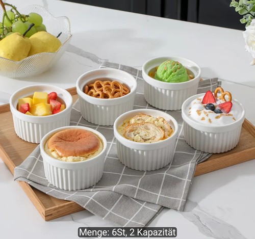 6er set porzellan ramekins - 6er,