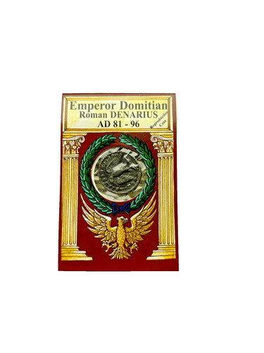 Domitian silberfarbener denar - domitian,