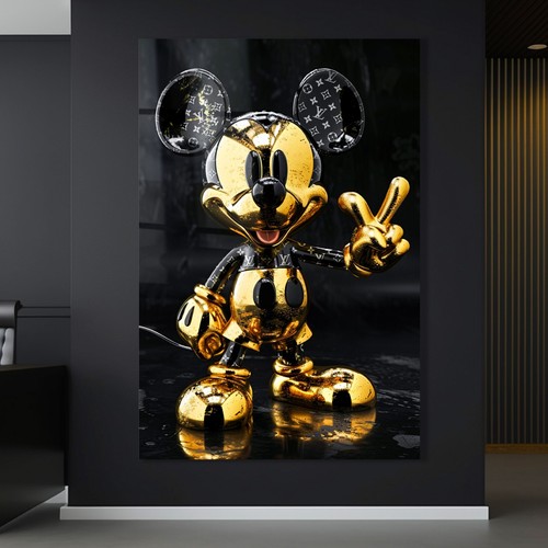 Wandbild luxus mickey mouse - wandbild,
