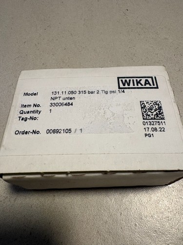 Wika manometer 131 050 - wika, 131.11.050
