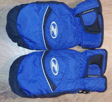 Blaue Handschuhe Fäustlinge