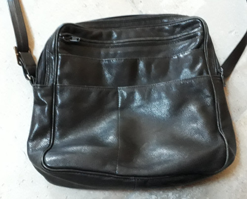 Schwarze picard ledertasche - schwarze,