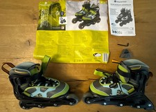 Kinder-Softboot-Inlineskates mit Leuchtrollen, Gr. 29-33, inklusive OVP 