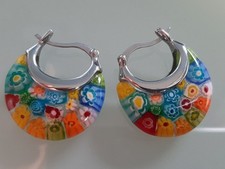 Ohrringe Huggie Muranoglas