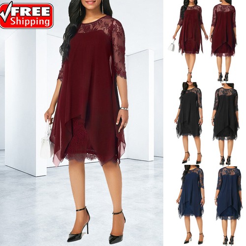 Damen abendkleid midi - damen,