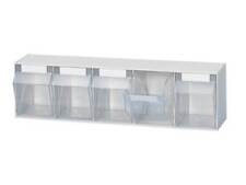 LOCKWEILER 1500513 Klarsichtmagazin  H164xB600xT134mm 5 x C Kunststoff weiß
