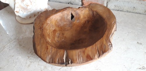 Schale teakholz obstschale - schale,
