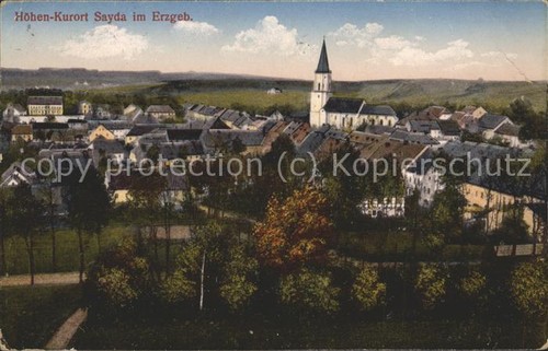 Sayda ortsansicht kirche - ortsansicht,