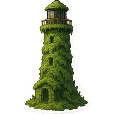 8x lighthouse 9x9 cm car