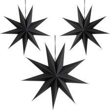 Schwarze Papier Sterne 30cm