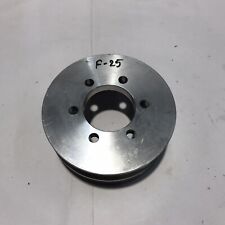 1x Doppelte Flachriemenscheibe Alu, 120 mm, Bohrung 49 mm, 2x 20 mm Riemen (F25)