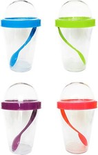 JOGHURTBECHER 300ml Löffel
