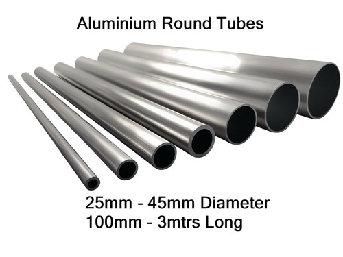 Aluminium rundrohr rohr 25mm - aluminium,