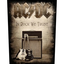 AC/DC  - Rückenaufnäher Backpatch in rock we trust