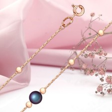 Chain Bracelet Ball Ball Black