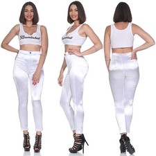 Damen Satin High Waist