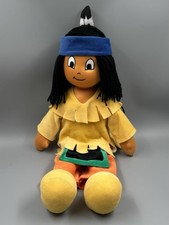 Heunec Yakari XL Plüsch Puppe Indianer Stoff Figur Stofftier Schlenker 55 cm