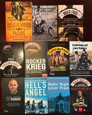 11 Bücher über Rocker - Hells Angels - Bandidos - Mongols - Pagans