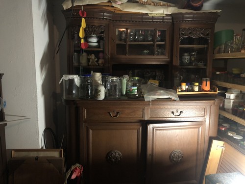 Alte vitrine buffet - vitrine, antik
