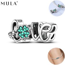 MULA Original 925 Sterling Silber Glückliche Liebe Charm Clip für Frauen Armband
