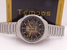 HEUER CARRERA VINTAGE CHRONO 39mm 150.573 FUME' ZIFFERBLATT AUTOMATIK GEWARTET