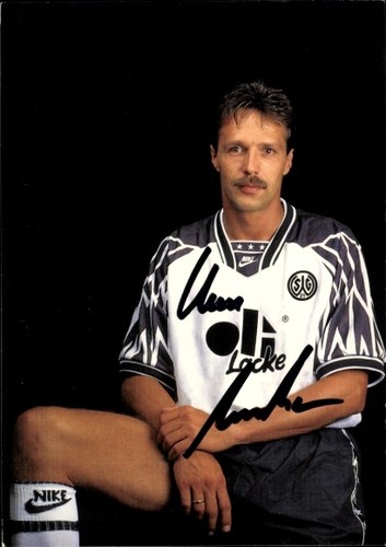 Autogrammkarte fußballer uwe - autogrammkarte,