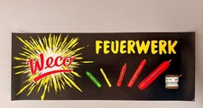 WECO Feuerwerk Plakat Vintage