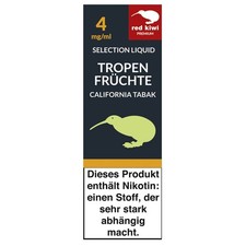 Red Kiwi Liquid Selection Tropenfrüchte + California 4mg Nikotin (10ml)