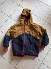Finkid Kinder-Winterjacke Nalle Mukka, Größe 130/140 Blau Braun