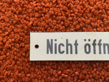 Schild original DB Nicht öffnen bevor der Zug hält,  Modelleisenbahn, Eisenbahn