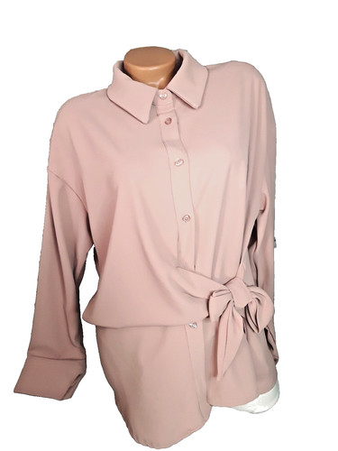Italy damen bluse - 40, nude