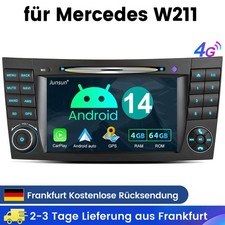 7" IPS Android 14 Autoradio 4G+64GB DSP Gyroscope GPS für Mercedes CLS W219 W211