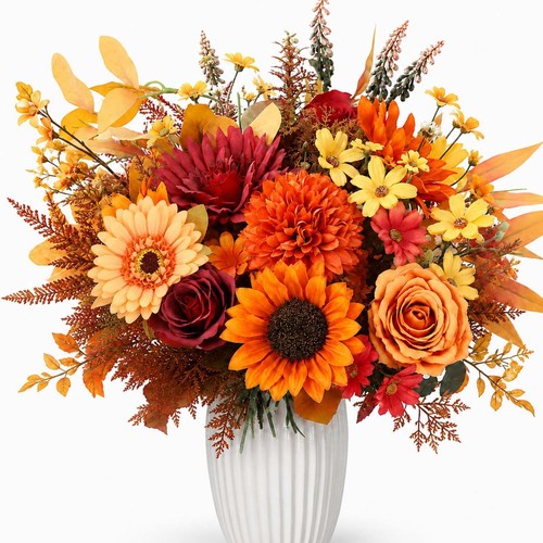 Kunstblumen herbststrauß deko - kunstblumen,