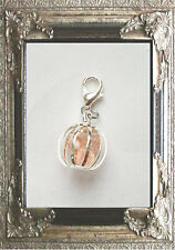 CHARM ANHÄNGER KUGEL ENGELSRUFER KLANGKUGEL 925er SILBER Karabiner ARMBAND+KETTE