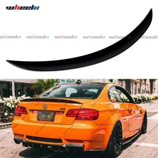 Spoilerlippe Heckspoiler Schwarz Glänzed passt für BMW E90 3er Limo 2005-2011
