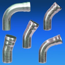 Loro X Bogen mit Muffe DN 40