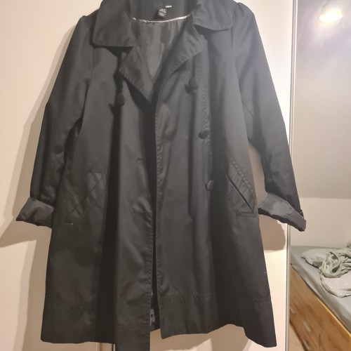 Trenchcoat 44 schwarz - trenchcoat,