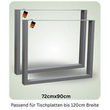 Tischbeine Tischgestell Tischkufen Metall pulverbeschichtet ink. Schrauben DIY