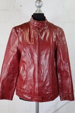 Canda by C&A rote Leder-Jacke