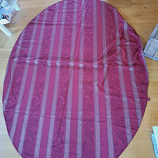 weihnachtliche edle ovale Tischdecke in bordeaux 220x160cm, neuwertig,  Tchibo