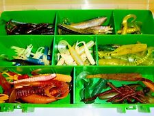 Gummi Fische/Twister/ ca. 100 St./ + Box/ Barsch/ Forelle/Zander/.